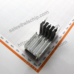 Radiator Aluminum heat sink 25 * 24 * 16mm silver white with needle high quality