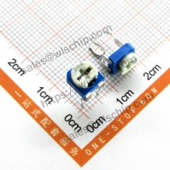 Horizontal adjustable resistance blue and white 200K ohm 204 high quality