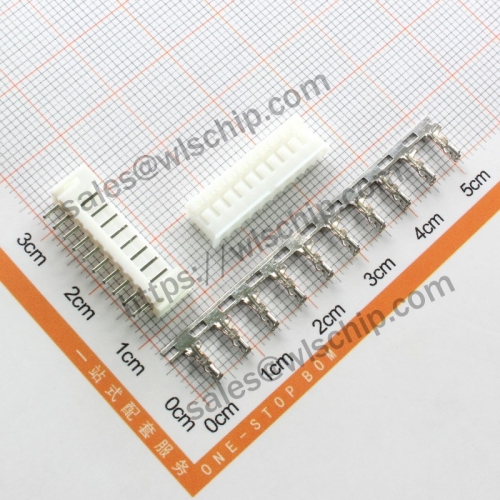 PH2.0 terminal block plug-in connector pitch 2.0mm plug + straight pin socket + terminal 11pin