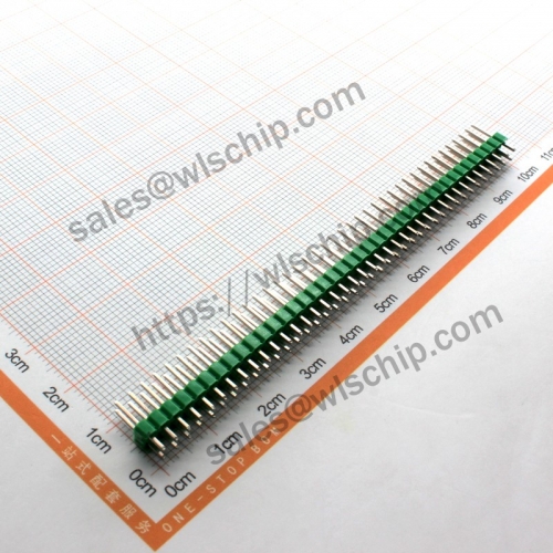 Double Row Pin 2 * 40Pin Copper Pin Green Pitch 2.54mm High Quality