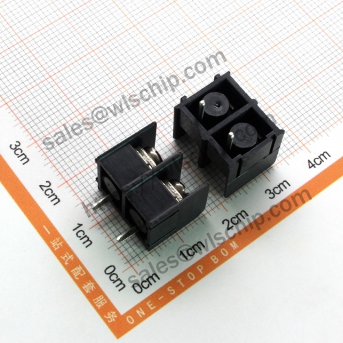 KF7.62 terminal block connector pitch 7.62mm bent pin + socket can be spliced ​​2Pin black