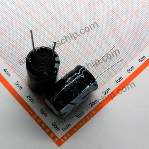 DIP In-line aluminum electrolytic capacitor 25V 3300uF 16 * 25mm
