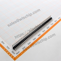 Single row pin header 1 * 40Pin black curved needle pitch 2.0mm high quality