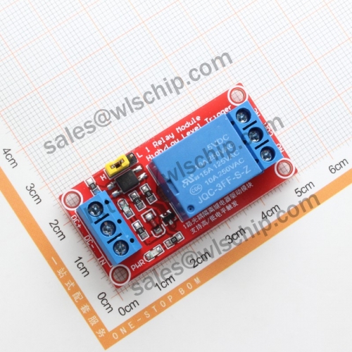 Relay module 1 channel 5V high and low level trigger with optocoupler isolation