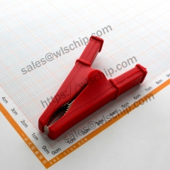 Crocodile clip Open 30mm Total length 75mm Insulated clip 30A Sheath clip Red