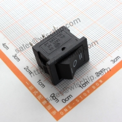 KCD2 6Pin 3 files black no light 21 * 15mm boat shape power switch