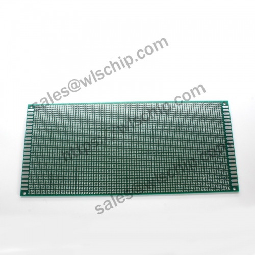 Double-sided spray tin green oil board 12 * 18CM green 2.54mm PCB