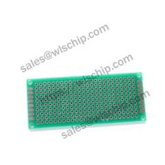 Single-sided spray tin green oil board green 3 * 7CM PCB 2.54mm pitch