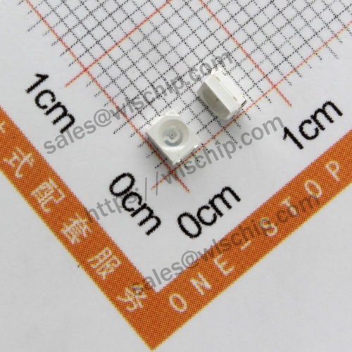 Light emitting diode SMD LED 1210 highlighted yellow