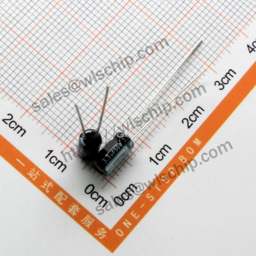 DIP In-line aluminum electrolytic capacitor 50V 3.3uF 4 * 7mm