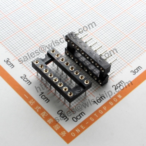 Integrated Circuit DIP Socket IC Connector Round Hole 16Pin High Quality