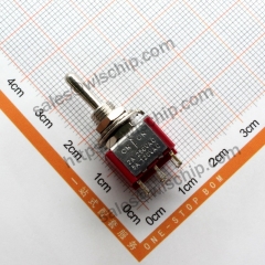 Red MTS-203 6Pin 3 speed Toggle Switch Rocker Switch