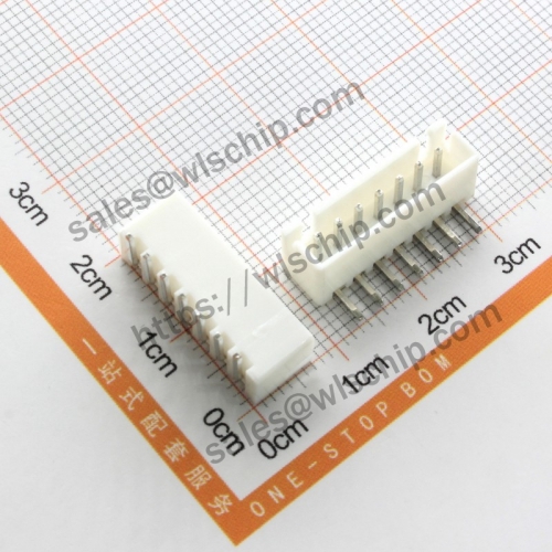XH2.54 connector terminal block pitch 2.54mm 7Pin looper seat 90 degrees