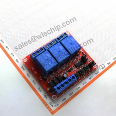 Relay module 3-way 12V interlock switch self-locking three-in-one high and low level trigger