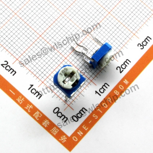 Horizontal adjustable resistor blue and white 1M ohm 105 high quality