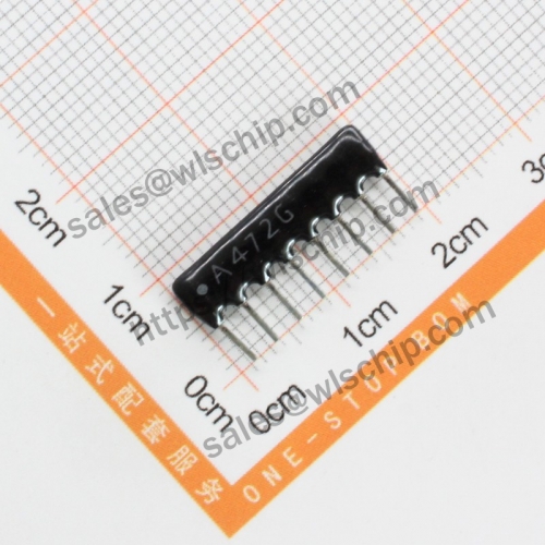 Arranged resistor 8P 4.7K A472J A08-472 pitch 2.54mm