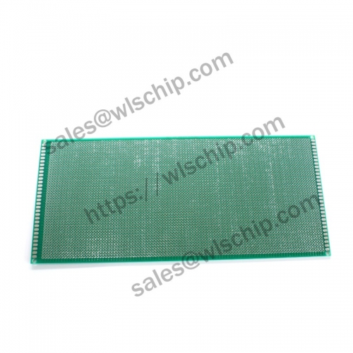 Single side spray tin green oil board green 10 * 22CM pitch 2.0mm PCB board