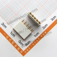 Single Row Female Pin Socket Female Pitch 2.54mm 1x5Pin White