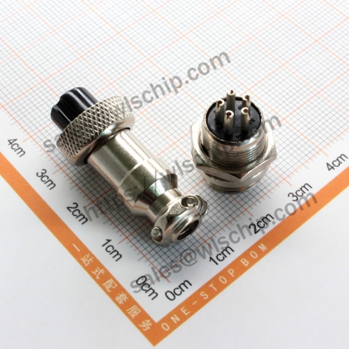 GX12-5 connector aviation socket connector 12mm cable connector 5Pin 5 core plug + socket