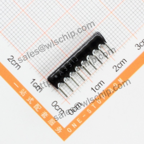 Arranged resistor 9P 330R A331J A09-330 pitch 2.54mm
