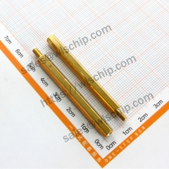 Hexagonal copper pillar M3 * 50 + 6