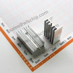 Radiator Aluminum heat sink 25 * 15 * 10mm silver with pin suitable for TO220 package high quality