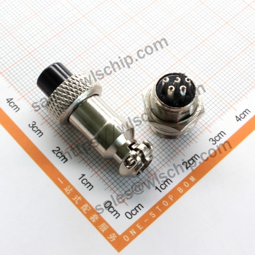 GX12-6 connector aviation socket connector 12mm cable connector 6Pin 6 core plug + socket
