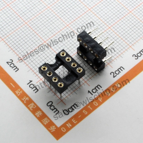 Integrated Circuit DIP Socket IC Connector Round Hole 8Pin High Quality