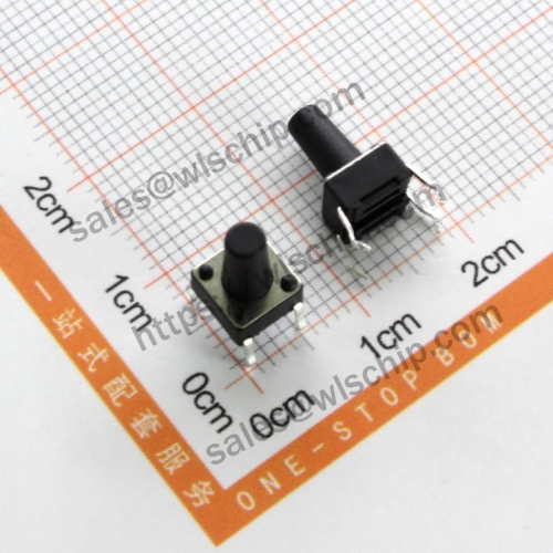 6 * 6 * 10mm Micro Switch Key Switch Button 4Pin Vertical