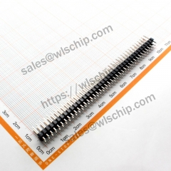 Double Row Pin 2 * 40Pin Copper Pin Black Pitch 2.54mm High Quality