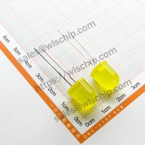 Light emitting diode DIP LDE F10mm highlight long legs yellow yellow