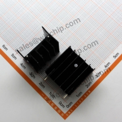 Radiator Aluminum heat sink 25 * 24 * 16mm black with needle high quality