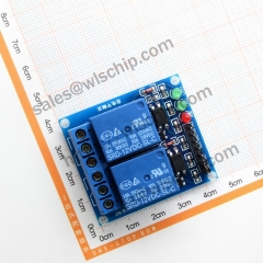 Relay module 2 12V low level trigger with optocoupler isolation