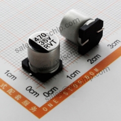 SMD aluminum electrolytic capacitor 35V 470uF 10 * 10.2mm