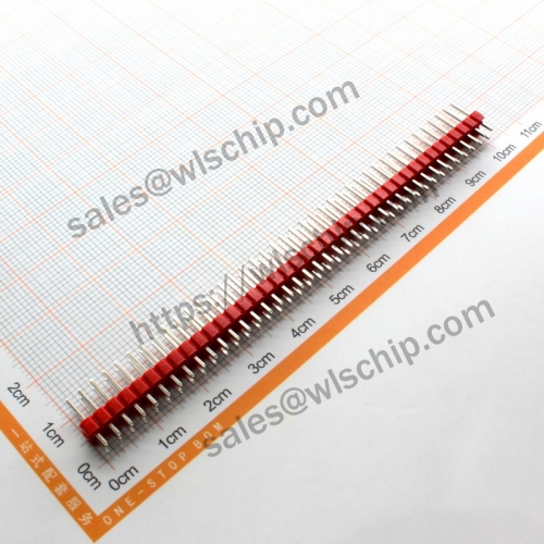 Double row pin header 2 * 40Pin pitch 2.54mm red high quality