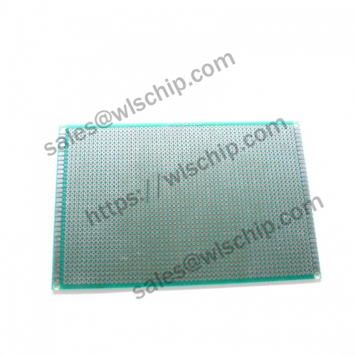 Single-sided tin spray green oil board green 10 * 15CM pitch 2.54mm PCB board
