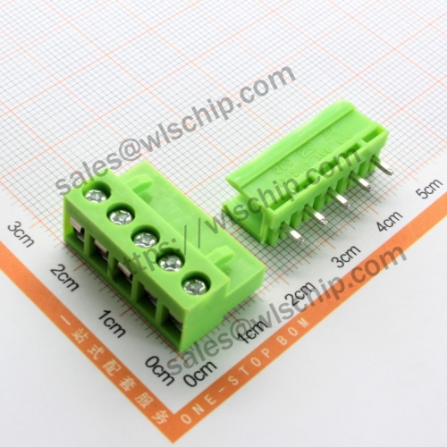 HT5.08 connector terminal pin pitch 5.08mm straight pin 5Pin