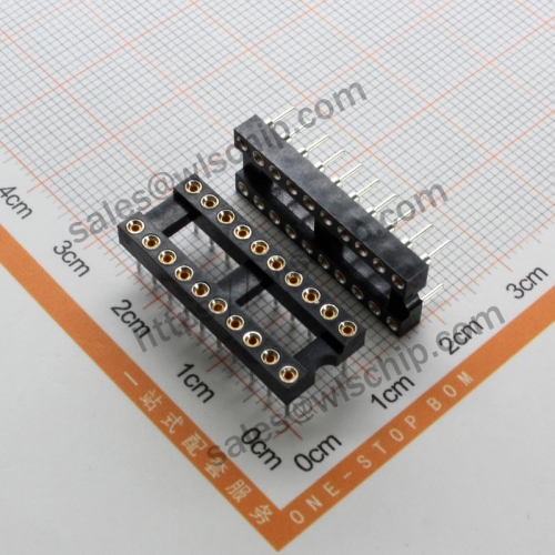 Integrated Circuit DIP Socket IC Connector Round Hole 20Pin High Quality