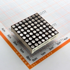 LED Dot Matrix 8 * 8 3mm 16-pin total sun 32 * 32mm red light