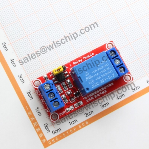 Relay module 1 12V high and low level trigger with optocoupler isolation