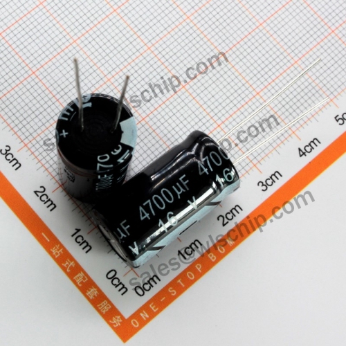DIP In-line aluminum electrolytic capacitor 16V 4700uF 13 * 26mm
