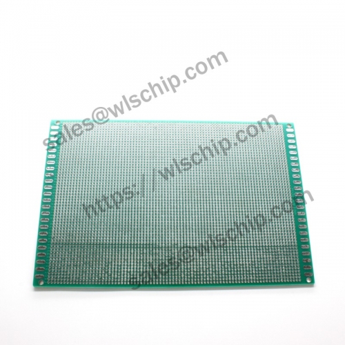 Double-sided tin spray green oil board 12 * 18CM green pitch 2.0mm PCB board