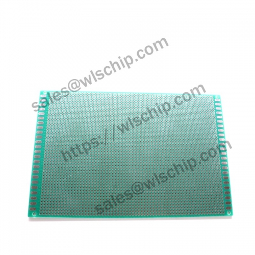 Single-sided tin spray green oil board green 12 * 18CM 2.54mm PCB board