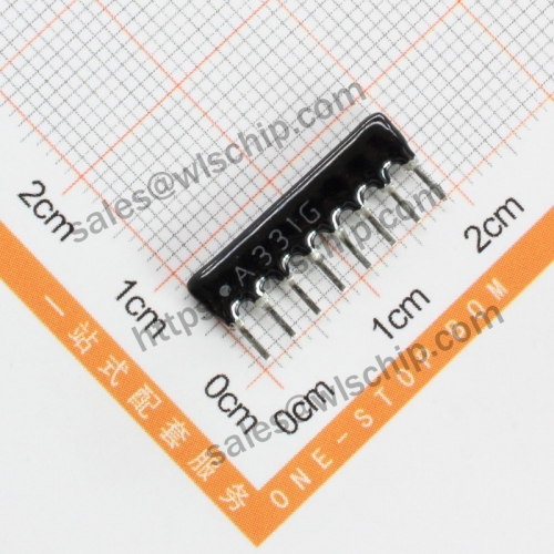 Arranged resistor 8P 330R A331J A08-331 pitch 2.54mm