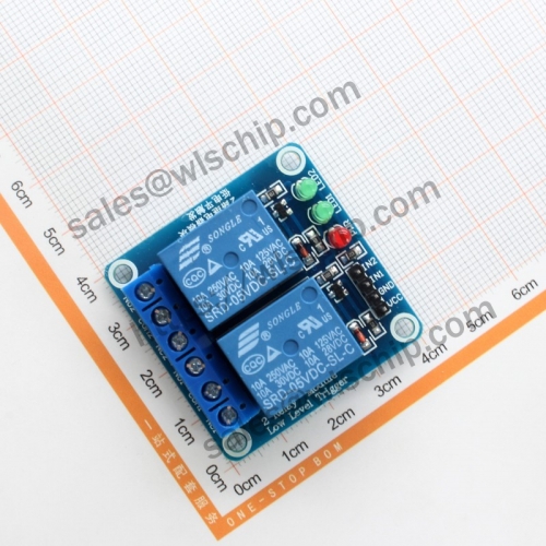 Relay module 2 channel 5V low level trigger development board Relay MCU expansion board