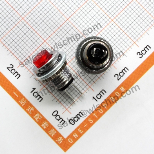Miniature push button switch DS-101 8mm red