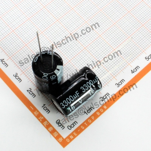DIP In-line aluminum electrolytic capacitor 16V 3300uF 13 * 21mm