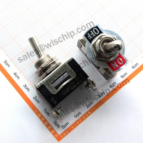 E-TEN1021 2Pin 2 speed black bakelite power supply rocker Boat shape switch Toggle Switch