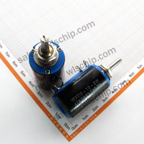 Precision multiturn potentiometer 47K 10 turns WXD3-13-2W (knob purchased separately)