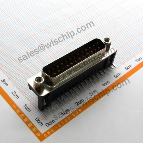 Serial connector Interface connector DB25 male copper core solder plate